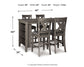 Ashley Express - Caitbrook Counter Height Dining Table and 4 Barstools