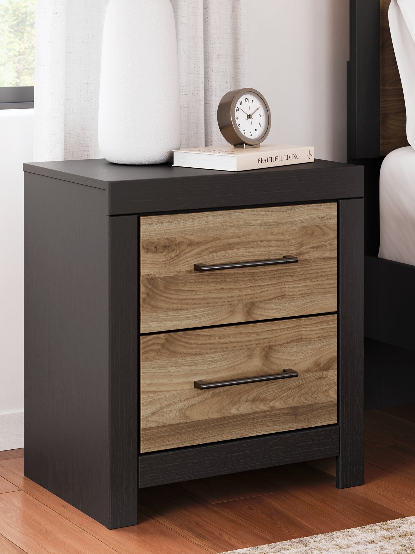 Ashley Express - Vertani Twin Panel Bed with Nightstand