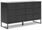 Ashley Express - Socalle Twin Panel Headboard with Dresser, Chest and 2 Nightstands