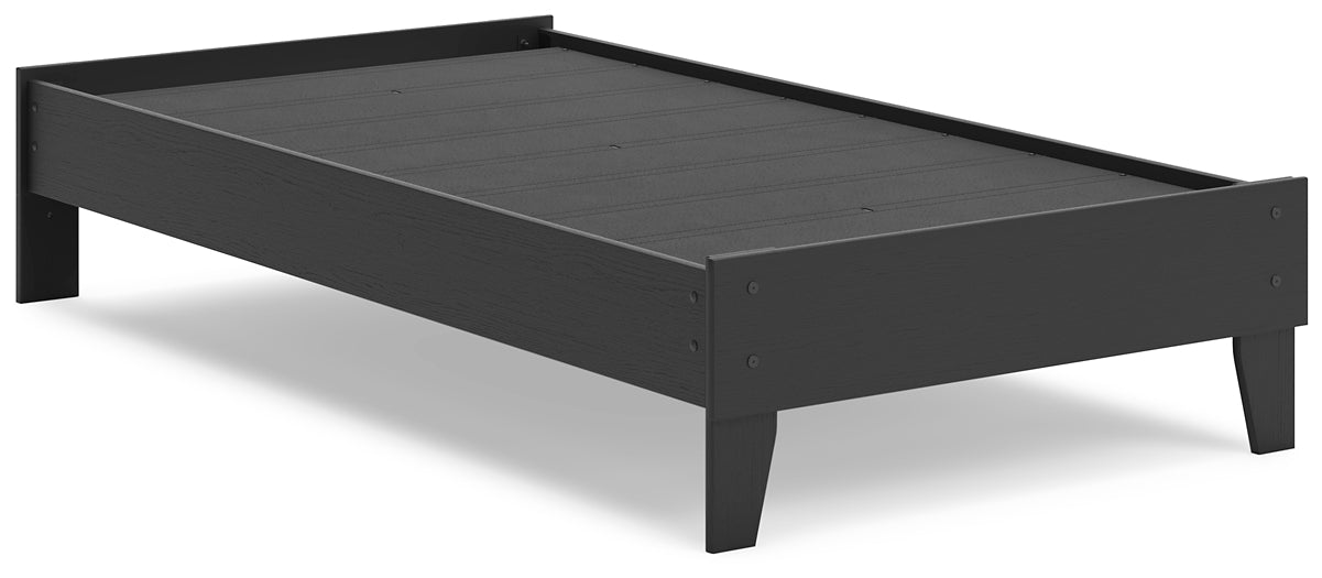 Ashley Express - Socalle Twin Platform Bed with Nightstand