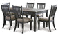 Tyler Creek Dining Table and 6 Chairs