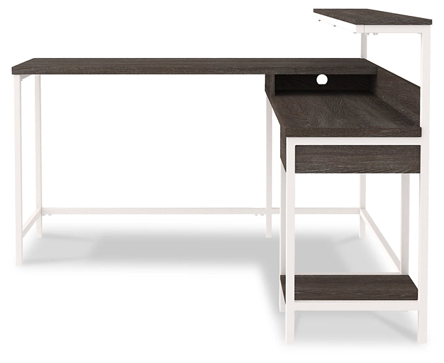 Ashley Express - Dorrinson L-Desk with Storage