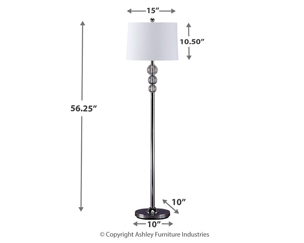 Ashley Express - Joaquin Crystal Floor Lamp (1/CN)