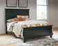 Lanolee Full Panel Bed with Mirrored Dresser, Chest and Nightstand