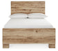 Hyanna Full Panel Bed with Mirrored Dresser and Chest